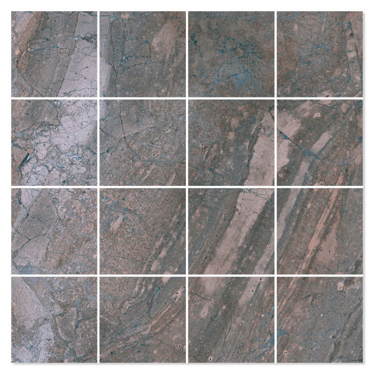 Mosaik Klinker Titan Grå Matt 30x30 (7x7) cm-0